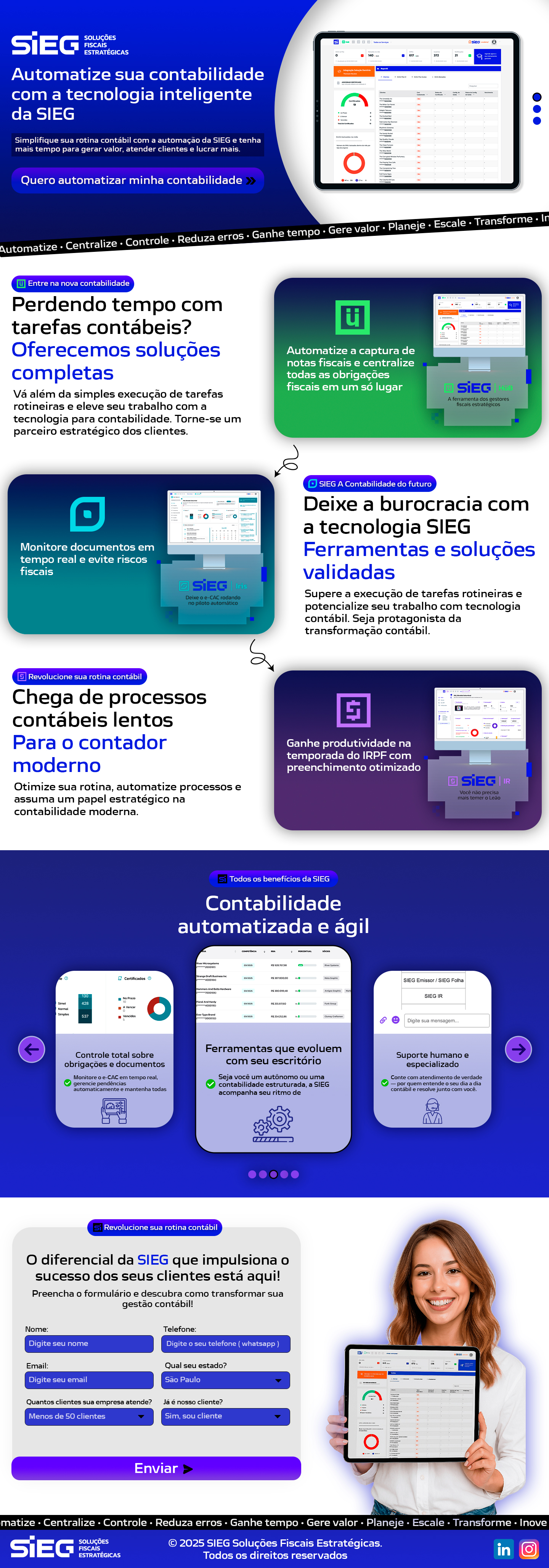 Landing page de conversão